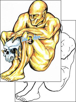 Devil - Demon Tattoo horror-skull-tattoos-sacred-clown-scf-00617