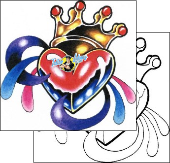 Heart Tattoo for-women-heart-tattoos-sacred-clown-scf-00625