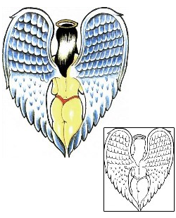 Angel Tattoo Religious & Spiritual tattoo | SCF-00626
