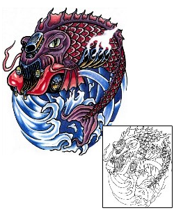 For Men Tattoo Marine Life tattoo | SCF-00640