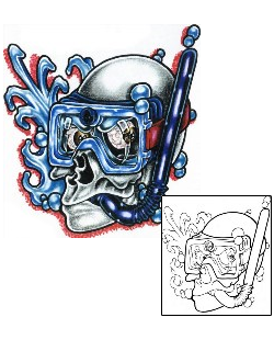 Funny Tattoo Horror tattoo | SCF-00648