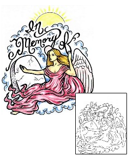 Angel Tattoo Religious & Spiritual tattoo | SCF-00662