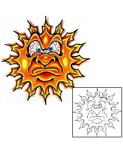 Sun Tattoo Astronomy tattoo | SCF-00664