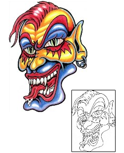 Clown Tattoo Licky Clown Tattoo