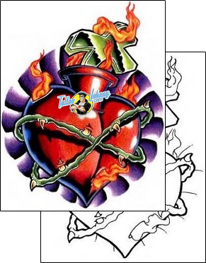 Heart Tattoo for-women-heart-tattoos-sacred-clown-scf-00694