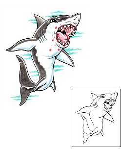 Shark Tattoo Marine Life tattoo | SEF-00008