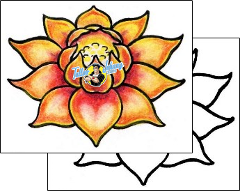 Flower Tattoo plant-life-flowers-tattoos-sean-wyett-sef-00026