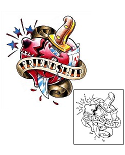 Broken Heart Tattoo Miscellaneous tattoo | SEF-00028