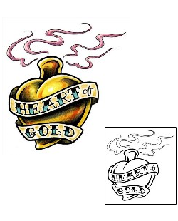 Picture of Heart of Gold Tattoo