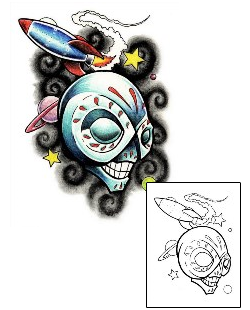 Alien Tattoo Religious & Spiritual tattoo | SEF-00050
