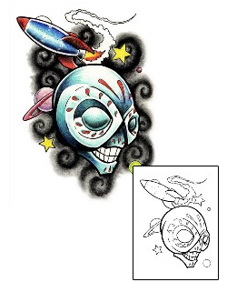 Skull Tattoo Religious & Spiritual tattoo | SEF-00050