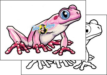 Frog Tattoo reptiles-and-amphibians-frog-tattoos-sean-wyett-sef-00075