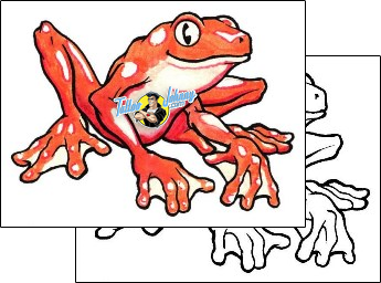 Frog Tattoo reptiles-and-amphibians-frog-tattoos-sean-wyett-sef-00076