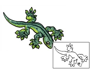 Gecko Tattoo Reptiles & Amphibians tattoo | SEF-00078