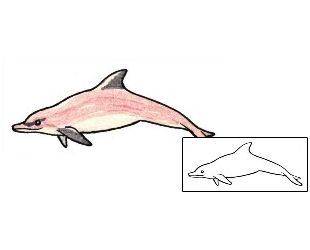 Dolphin Tattoo Marine Life tattoo | SEF-00088