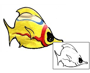 Fish Tattoo Marine Life tattoo | SEF-00091