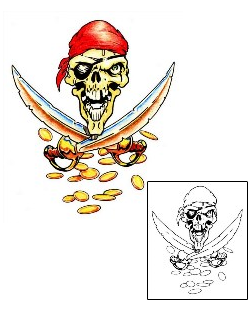 Pirate Tattoo Miscellaneous tattoo | SEF-00101