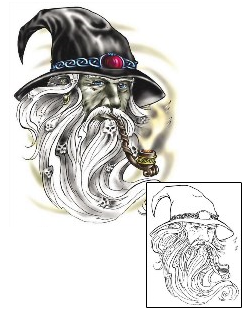 Wizard Tattoo Mythology tattoo | SFF-00019