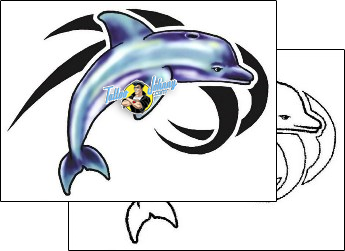 Dolphin Tattoo marine-life-dolphin-tattoos-southern-fried-sff-00030