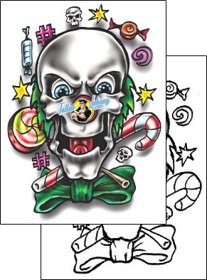 Evil Tattoo clown-tattoos-southern-fried-sff-00039