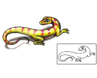Lizard Tattoo Reptiles & Amphibians tattoo | SFF-00065