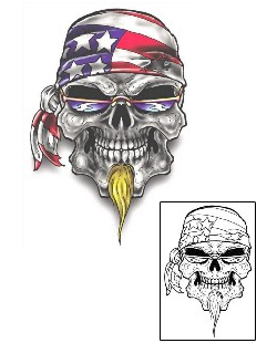 USA Tattoo Horror tattoo | SFF-00070