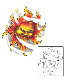 Sun Tattoo Miscellaneous tattoo | SFF-00077