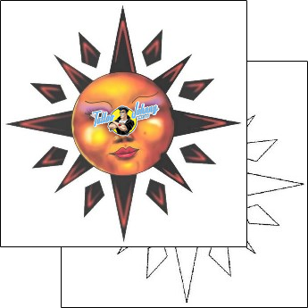 Sun Tattoo astronomy-sun-tattoos-southern-fried-sff-00079