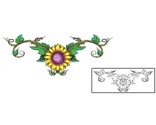 Sunflower Tattoo Specific Body Parts tattoo | SFF-00083