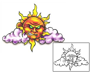 Sun Tattoo Astronomy tattoo | SFF-00091