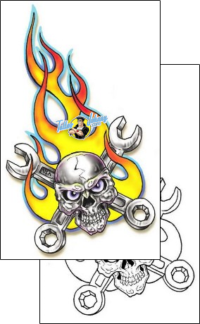Skull Tattoo horror-skull-tattoos-southern-fried-sff-00123