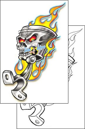 Skull Tattoo horror-skull-tattoos-southern-fried-sff-00125