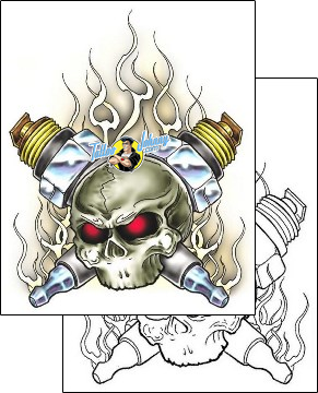 Skull Tattoo horror-skull-tattoos-southern-fried-sff-00134