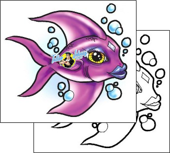 Fish Tattoo marine-life-fish-tattoos-southern-fried-sff-00136