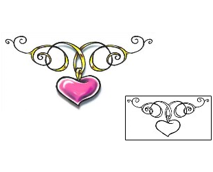 Ribbon Tattoo Specific Body Parts tattoo | SFF-00174