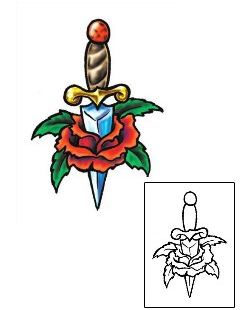 Dagger Tattoo Plant Life tattoo | SFF-00265