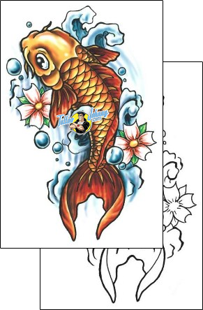 Fish Tattoo cherry-blossom-tattoos-southern-fried-sff-00323
