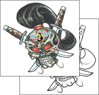 Skull Tattoo fantasy-warrior-tattoos-southern-fried-sff-00324