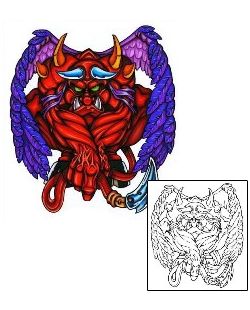 Devil - Demon Tattoo Horror tattoo | SHF-00018