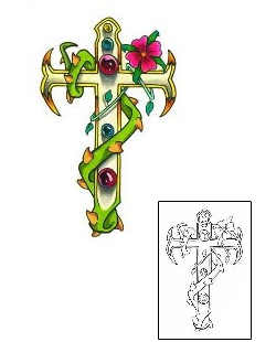 Cross Tattoo Religious & Spiritual tattoo | SHF-00048