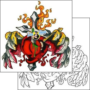 Heart Tattoo wings-tattoos-sean-horne-shf-00063