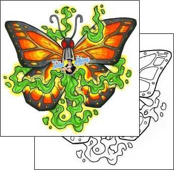 Butterfly Tattoo insects-butterfly-tattoos-sean-horne-shf-00084