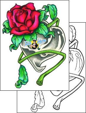 Heart Tattoo rose-tattoos-sean-horne-shf-00090