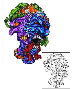 Mask Tattoo Horror tattoo | SHF-00106