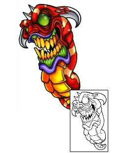 Worm Tattoo Horror tattoo | SHF-00152