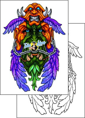 Wings Tattoo horror-tattoos-sean-horne-shf-00163