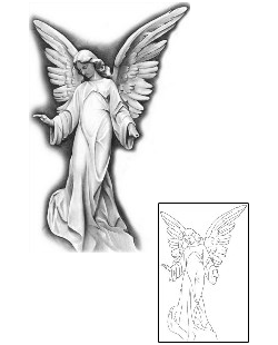 Angel Tattoo Religious & Spiritual tattoo | SIF-00025