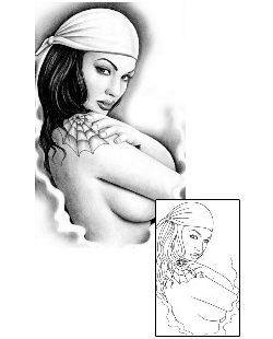 Woman Tattoo Mythology tattoo | SIF-00047