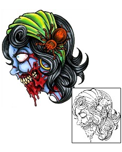 Zombie Tattoo Insects tattoo | SJF-00009