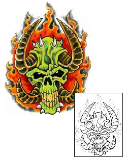Skull Tattoo Miscellaneous tattoo | SJF-00011